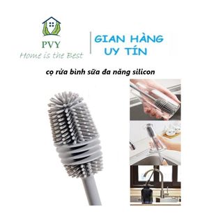 ( SILICON ĐA NĂNG ) Cây dụng cụ cọ rửa bình sữa, ly cốc đa năng Gia Phú