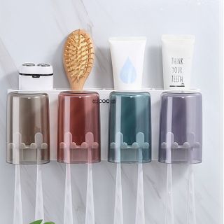 Kệ Để Bàn Chải Kèm Cốc ECOCO - 4 Cốc