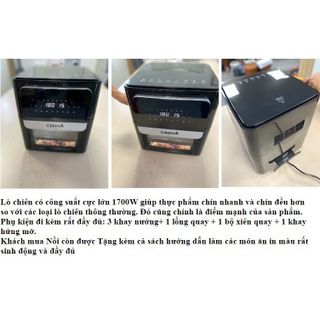 Nồi chiên không dầu 12L dạng vuông chính hãng Creen