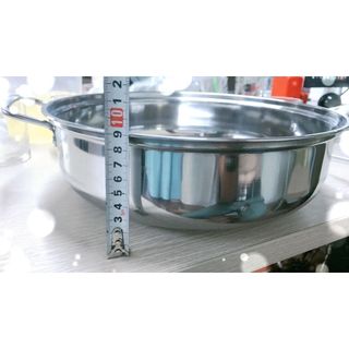 Nồi lẩu 30cm INOX Creen, đáy sần không lo sát dính