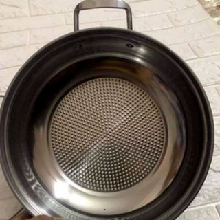 Nồi lẩu 30cm INOX Creen, đáy sần không lo sát dính
