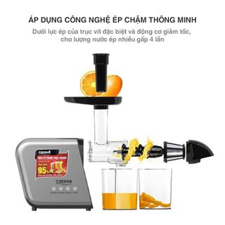 Máy ép trái cây lạnh CREEN chính hãng, bảo hành 12 tháng, máy ép chậm trục ngang CRJ-250