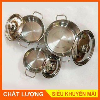 Bộ Nồi Inox đáy từ Skystar 3 chiếc 16, 18, 24 cm