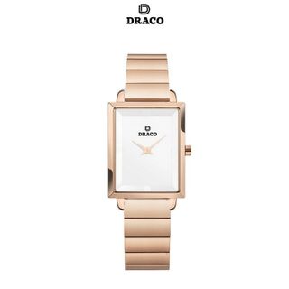 Đồng hồ nữ Draco D23-EL04 "Elegant" vàng hồng kết hợp chất liệu dây thép không gỉ phụ kiện thời trang nữ nhẹ nhàng giá sỉ