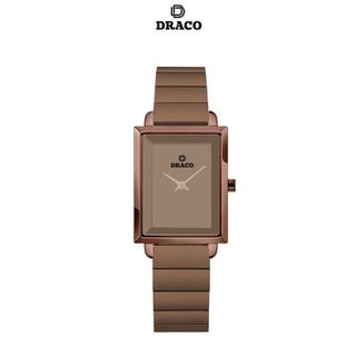 Đồng hồ nữ Draco D23-EL04 "Elegant" nâu kết hợp chất liệu dây thép không gỉ phụ kiện thời trang nữ nhẹ nhàng giá sỉ