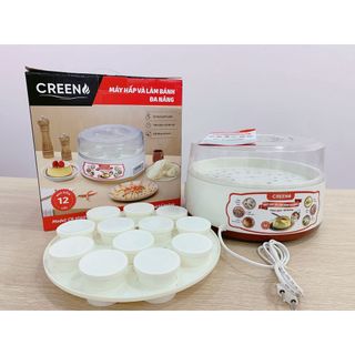 Máy hấp đang năng, làm sữa chua, làm caramen, chính hãng CREEN