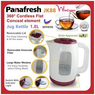 Ấm siêu tốc Panafresh JK-88 1.8L - Ấm đun siêu tốc JK88 - Ấm siêu tốc Malaysia