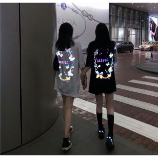 Áo Thun Xích Bướm LOGO PHẢN QUANG Unisex (Chụp FLASH mới PHẢN QUANG)