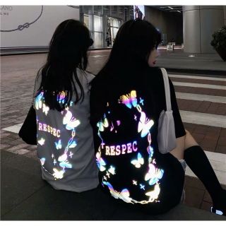 Áo Thun Xích Bướm LOGO PHẢN QUANG Unisex (Chụp FLASH mới PHẢN QUANG)