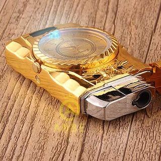 Bật lửa đồng hồ DH992 đèn led 7 màu