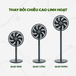 Quạt cây điều khiển bằng giọng nói - điều khiển từ xa - hàng Thái Lan chính hãng Dreamer BH 36 tháng