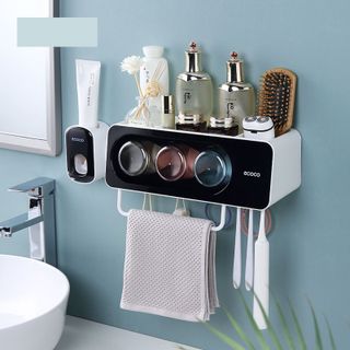 Kệ Cài Bàn Chải Đánh Răng Ecoco 3 cốc màu
