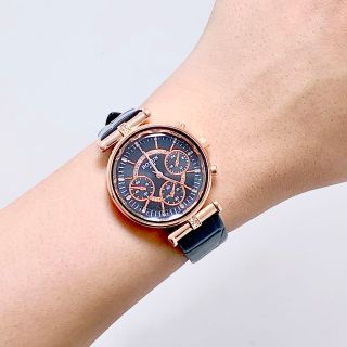 Đồng hồ nữ Bolun A636, đồng hồ nữ thời trang mặt tròn viền kim loại thiết kế mặt kiểu 3 vòng sang trọng mẫu mới 2023 giá sỉ