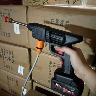 Máy rửa xe,súng rửa xe pin cầm tay,máy xịt rửa xe cao áp dùng pin áp lực cao dùng cho ô tô xe máy xa đạp tưới cây