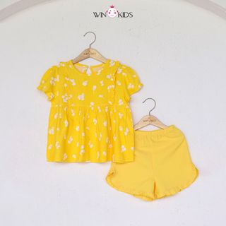 BỘ TOLE BÉ GÁI HOẠ TIẾT HOA NHÍ - Quần áo trẻ em giá sỉ - Buôn quần áo trẻ em