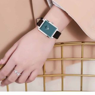 Đồng hồ nữ Draco D23-EL04 "Elegant" trắng kết hợp chất liệu dây da bò màu đen-phụ kiện thời trang nữ nhẹ nhàng tinh tế