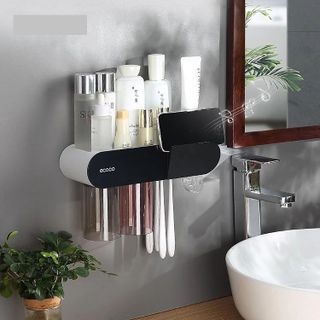 Nhả kem đánh răng tự động kèm 2 cốc màu Ecoco