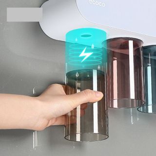 Nhả kem đánh răng tự động kèm 2 cốc màu Ecoco