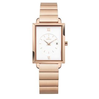 Đồng hồ nữ Draco D23-EL05 "Elegant" vàng hồng kết hợp chất liệu dây thép không gỉ phụ kiện thời trang nữ nhẹ nhàng