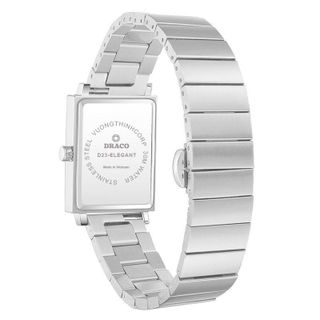 Đồng hồ nữ Draco D23-EL05 "Elegant" trắng kết hợp chất liệu dây thép không gỉ phụ kiện thời trang nữ nhẹ nhàng