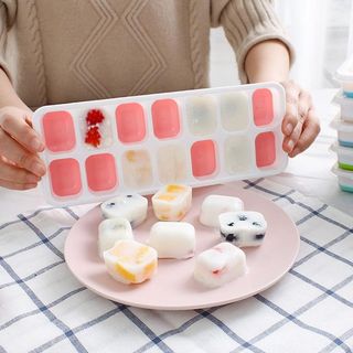 Khay silicon trữ đông đồ ăn dặm làm đá viên