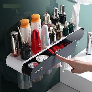 Nhả kem đánh răng tự động kèm 4 cốc màu Ecoco