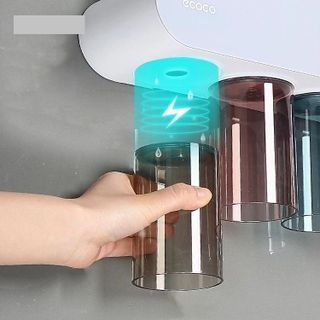 Nhả kem đánh răng tự động kèm 4 cốc màu Ecoco