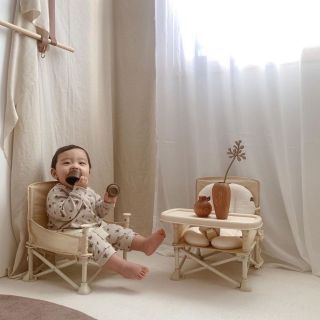 Ghế ăn dặm gấp gọn NANABABY