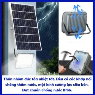 Đèn năng lượng mặt trời 100 200 300W chống nước IP66