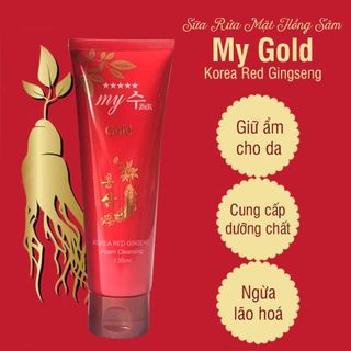 Sữa rửa mặt sâm đỏ My Gold Hàn Quốc 130ml