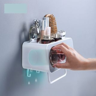 Kệ Cài Bàn Chải Đánh Răng Ecoco 2 cốc màu