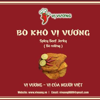 HŨ BÒ KHÔ VỊ VƯƠNG 100gr (BÒ MIẾNG)