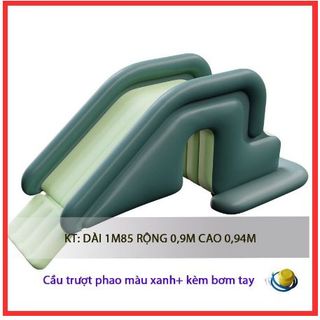 Bể bơi phao Cầu trượt trẻ em đáy chống trượt, gấp gọn dễ dàng, an toàn cho bé [KÈM PHỤ KIỆN BƠM ]