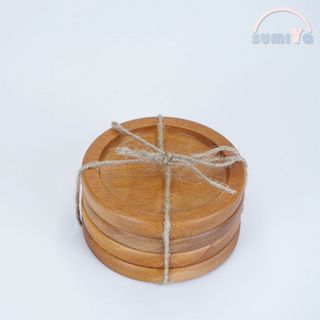 Đế lót ly bằng gỗ hình tròn