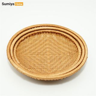 Mẹt tre hun khói SUMIYA, nguyên liệu tự nhiên thân thiện với môi trường, dùng trang trí, trái cây, thức ăn