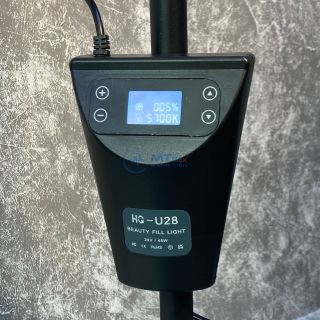 Đèn Led HQ28, Đèn Phun Xăm, Nối Mi, Spa Hình Bán Nguyệt Kết Hợp Livestream - 3 Màu Ánh Sáng