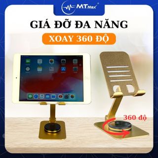 Giá Đỡ Điện thoại Đa Năng Cho iPad, Máy tính bảng Xoay chỉnh 360 độ Chất liệu Hợp Kim Nhôm Cao cấp
