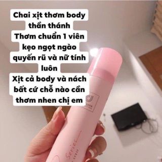 Xịt thơm body Rseries Body Spray 75ml - Xịt khử mùi Thái Lan lưu hương 6 - 8h mùi hương hoa hồng quyến rũ