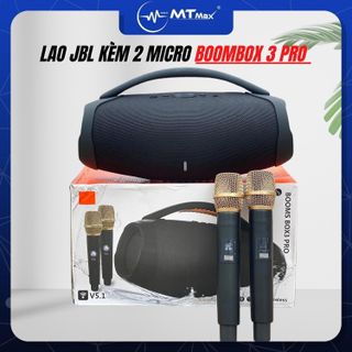 Loa Bluetooth Karaoke JBL Boombox3 Pro Kèm 2 Micro
