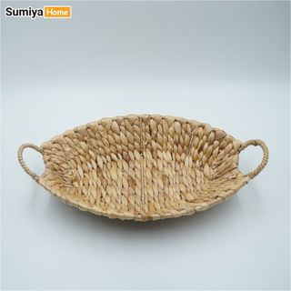 Khay lục bình thuyền dùng để trang trí nội thất, thích hợp làm khay để trái cây làm quà tặng rất sang