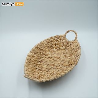 Khay lục bình thuyền dùng để trang trí nội thất, thích hợp làm khay để trái cây làm quà tặng rất sang