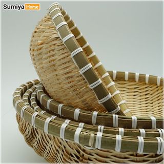 [BỘ 3 RÁ TRE SUMIYA D26 D28 D30.5] Rá tre, Rổ tre hình tròn, nguyên liệu tự nhiên thân thiện với môi trường