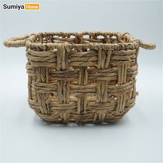 Giỏ lục bình đa năng có quai dùng để trang trí nội thất, để quần áo, để đồ chơi