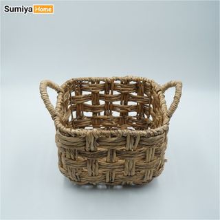 Giỏ lục bình đa năng có quai dùng để trang trí nội thất, để quần áo, để đồ chơi