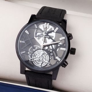 Đồng hồ nam chống nước Chaxigo L293-6707G - Đồng hồ đeo tay nam kiểu dáng lộ máy cơ ManYi