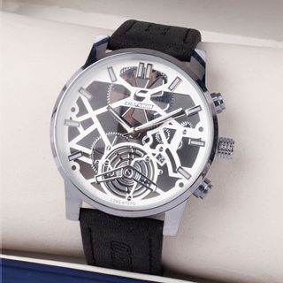 Đồng hồ nam chống nước Chaxigo L293-6707G - Đồng hồ đeo tay nam kiểu dáng lộ máy cơ ManYi