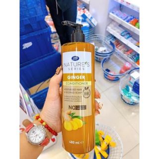 Bộ Dầu Gội Xả Tinh Chất Gừng BOOTS ORGANIC Thái Lan Dung Tích 480ML