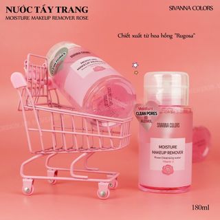 Nước Tẩy Trang Sivanna Colors Moisture Makeup Remover Rose Thái Lan Chính Hãng - Dung Tích 180ML