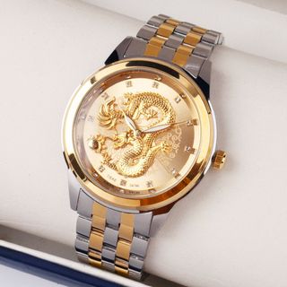 Đồng hồ nam TIEKE 4200M mặt rồng chính hãng - Đồng hồ đeo tay dây thép không gỉ ManYi