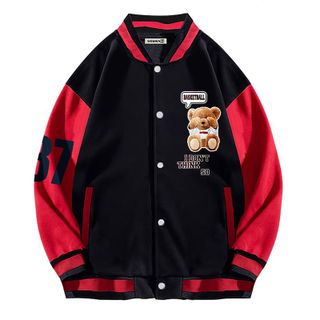 Áo Khoác BOMBER NỮ in logo gấu dễ thương